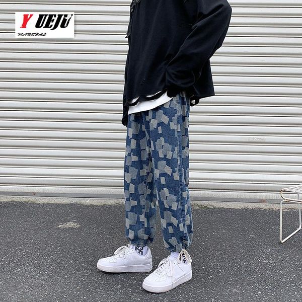 men's jeans 2021 hip hop harem pants men loose joggers denim casual sweatpants korea ankle length trousers streetwear, Blue
men's jeans 2021 hip hop harem pants men loose joggers denim casual sweatpants korea ankle length trousers streetwear, Blue