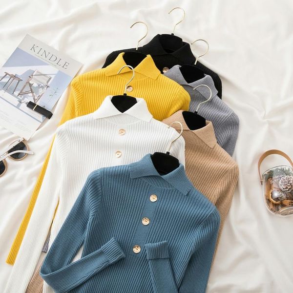 women's sweaters zohoha basic turn-down collar women 2021 autumn winter warm pullover slim ribbed knitted jumper soft pull female, White;black
women's sweaters zohoha basic turn-down collar women 2021 autumn winter warm pullover slim ribbed knitted jumper soft pull female, White;black