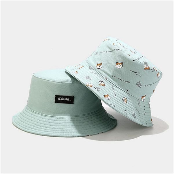 cotton double sided cartoon dog print bucket hat fisherman outdoor travel sun cap hats for men and women 261, Blue;gray
cotton double sided cartoon dog print bucket hat fisherman outdoor travel sun cap hats for men and women 261, Blue;gray