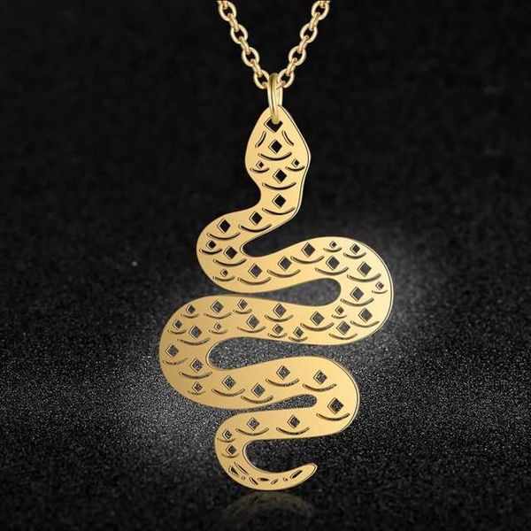 chains snake necklace animal dangle women pendant minimalist style stainless steel female birthday jewelry gift, Silver 
chains snake necklace animal dangle women pendant minimalist style stainless steel female birthday jewelry gift, Silver
