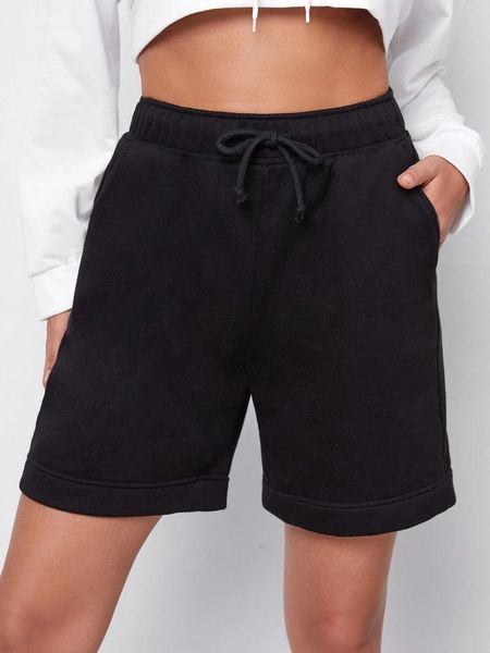 women's shorts high waist women solid color summer casual suit drawstring short pants with pockets leisure daily, White;black
women's shorts high waist women solid color summer casual suit drawstring short pants with pockets leisure daily, White;black