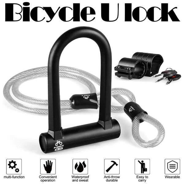 bike locks u lock steel security cable set with key anti-theft bicycle for cycling mtb scooter accessories
bike locks u lock steel security cable set with key anti-theft bicycle for cycling mtb scooter accessories