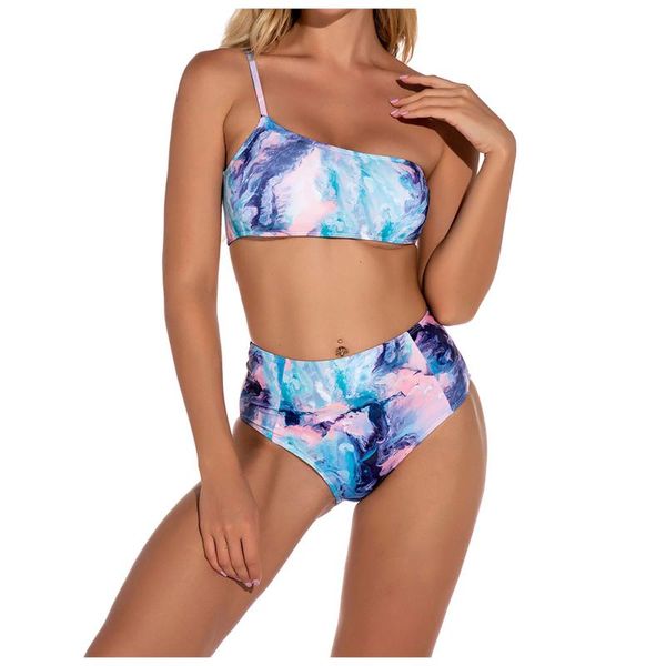 women's swimwear 2021 print sport bandeau push up bikinis marble women swimsuit high waist bathing suit beach wear xl, White;black
women's swimwear 2021 print sport bandeau push up bikinis marble women swimsuit high waist bathing suit beach wear xl, White;black