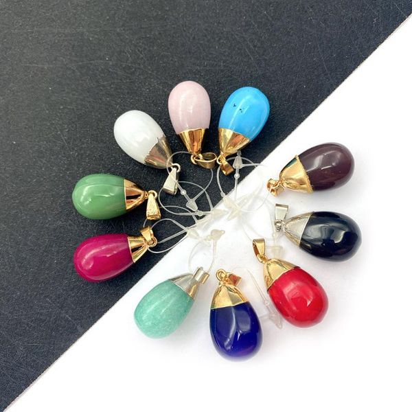 charms drop-shaped pendant natural stone crystal necklace jewelry multi-color electroplating diy making accessories charm, Bronze;silver
charms drop-shaped pendant natural stone crystal necklace jewelry multi-color electroplating diy making accessories charm, Bronze;silver