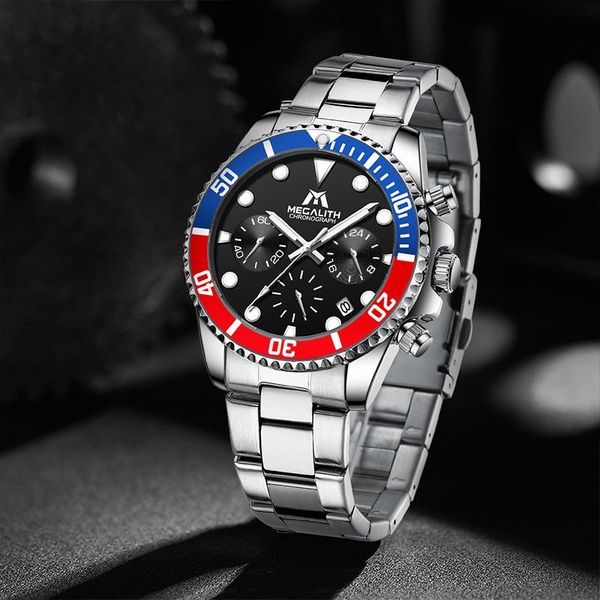 wristwatches relogios masculino 2021 megalith men sport military watch 30m waterproof wristwatch quartz clock full steel watches for man, Slivery;brown
wristwatches relogios masculino 2021 megalith men sport military watch 30m waterproof wristwatch quartz clock full steel watches for man, Slivery;brown