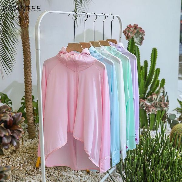women's jackets basic women sweet cute candy colors summer sunproof with hat outwear fashion ulzzang breathable long sleeve all-match, Black;brown
women's jackets basic women sweet cute candy colors summer sunproof with hat outwear fashion ulzzang breathable long sleeve all-match, Black;brown