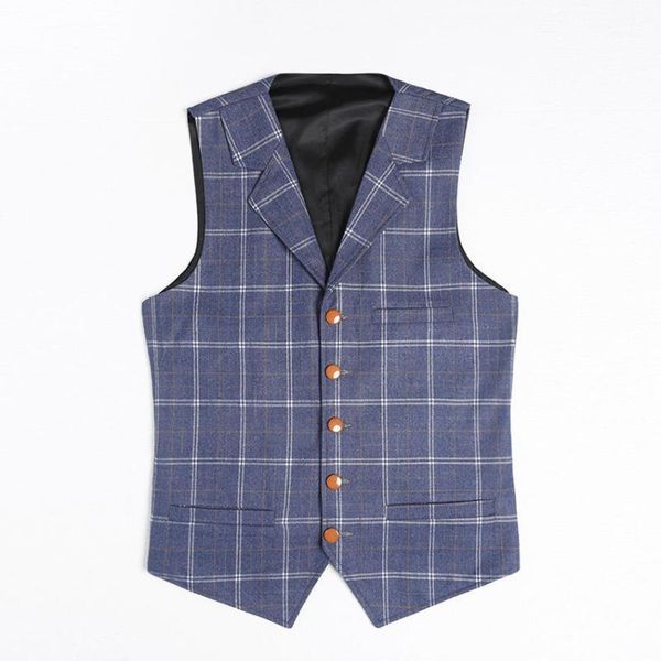 men's vests plaid for men casual singal-breasted lapel collar gentleman slim fit jacket waistcoat wedding groom costumes, Black;white
men's vests plaid for men casual singal-breasted lapel collar gentleman slim fit jacket waistcoat wedding groom costumes, Black;white