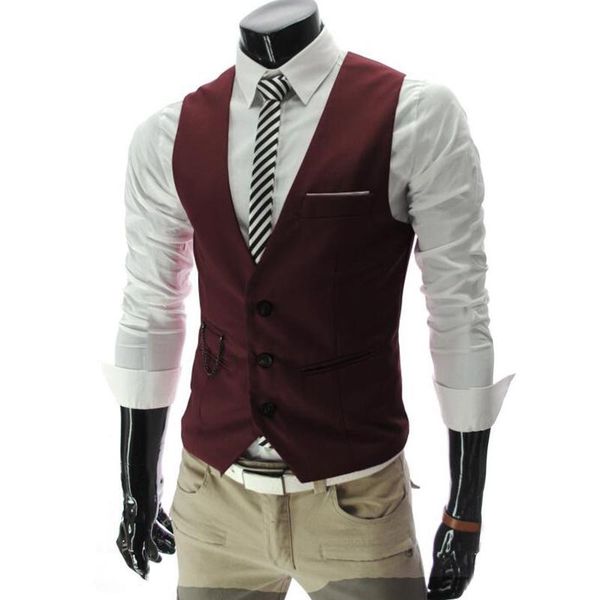 men's vests mens solid button up suit vest formal party business waistcoat casual slim fit office work wear fashion clothes lounge, Black;white
men's vests mens solid button up suit vest formal party business waistcoat casual slim fit office work wear fashion clothes lounge, Black;white