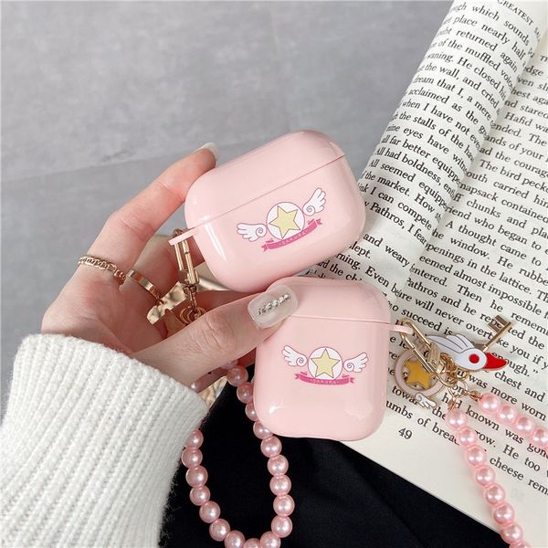 for airpods 2/airpods pro earphone case cute pink pearl keychain cartoon cover japan anime magical girl silicone shell fundas
for airpods 2/airpods pro earphone case cute pink pearl keychain cartoon cover japan anime magical girl silicone shell fundas