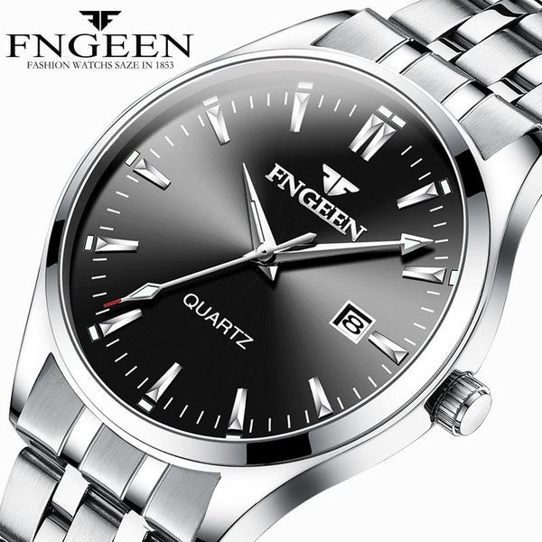 wristwatches fngeen series watch men's quartz business stainless steel straps waterproof calendar display relogio masculino, Slivery;brown
wristwatches fngeen series watch men's quartz business stainless steel straps waterproof calendar display relogio masculino, Slivery;brown