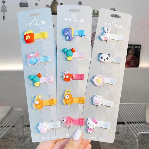 5pcs/set girls cute cartoon hairpins hair clip kids sweet ornament fashion accessories headwear, Slivery;white
5pcs/set girls cute cartoon hairpins hair clip kids sweet ornament fashion accessories headwear, Slivery;white