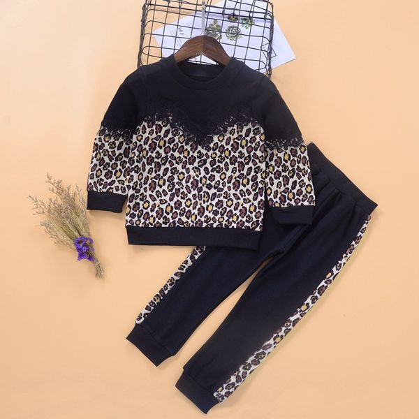 children clothing for girls clothes sets spring autumn leopard long sleeve pullover + pant 2pcs outfit suit toddler costume, White
children clothing for girls clothes sets spring autumn leopard long sleeve pullover + pant 2pcs outfit suit toddler costume, White