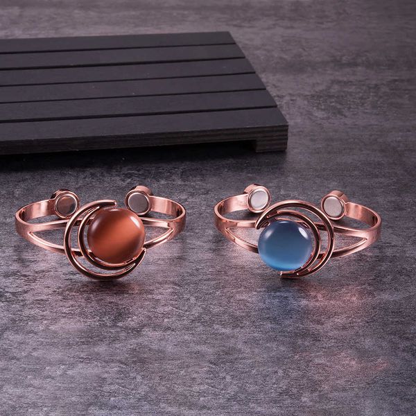 adjustable magnetic bracelet copper energy brown blue stone pure copper magnetic bracelet arthritis moon sun bangle for women q0717, Black
adjustable magnetic bracelet copper energy brown blue stone pure copper magnetic bracelet arthritis moon sun bangle for women q0717, Black