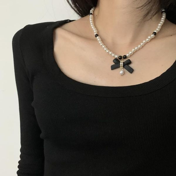 chains korean pearl bowknot pendant luxury necklace super fairy temperament french retro clavicle chain female 2021 trend jewelry, Silver
chains korean pearl bowknot pendant luxury necklace super fairy temperament french retro clavicle chain female 2021 trend jewelry, Silver