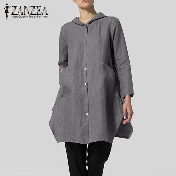 women's blouses & shirts zanzea spring casual hooded loose vintage irregular party blusas 2021 women solid long sleeve blouse pockets, White
women's blouses & shirts zanzea spring casual hooded loose vintage irregular party blusas 2021 women solid long sleeve blouse pockets, White