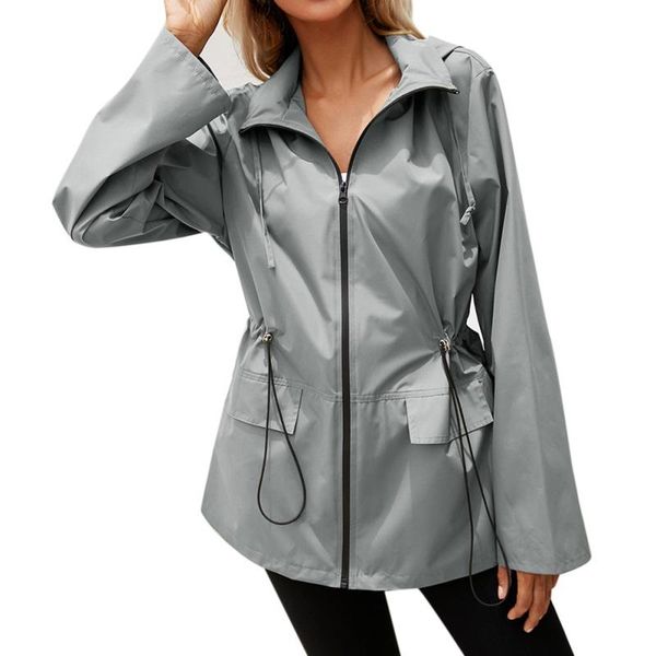 women's jackets casual autumn spring hooded outdoor jacket waist slimming zipper raincoat windproof mountaineering wear, Black;brown
women's jackets casual autumn spring hooded outdoor jacket waist slimming zipper raincoat windproof mountaineering wear, Black;brown
