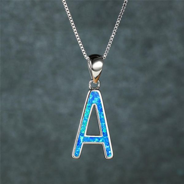 pendant necklaces rose gold silver color chain necklace luxury white blue opal wedding dainty female letter a for women
pendant necklaces rose gold silver color chain necklace luxury white blue opal wedding dainty female letter a for women