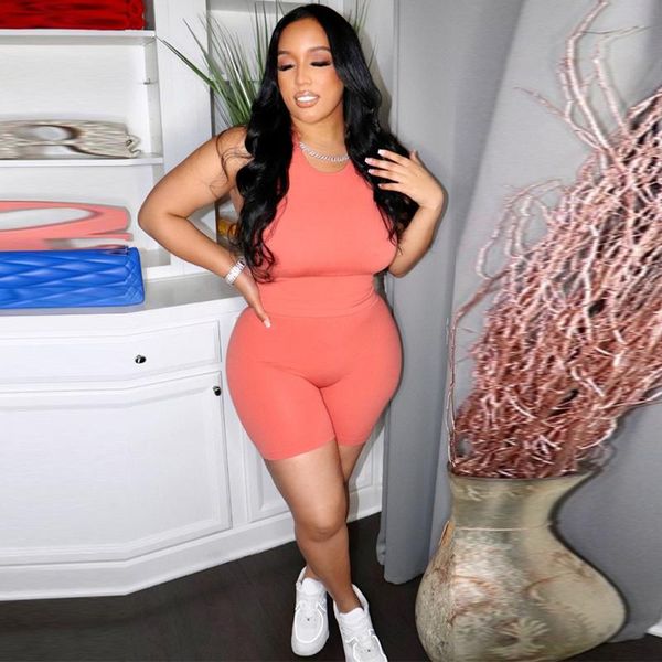 women's tracksuits 2021 black two piece set o neck sleeveless crop and shorts biker casual women summer sport outfit ribber active wear, Gray
women's tracksuits 2021 black two piece set o neck sleeveless crop and shorts biker casual women summer sport outfit ribber active wear, Gray