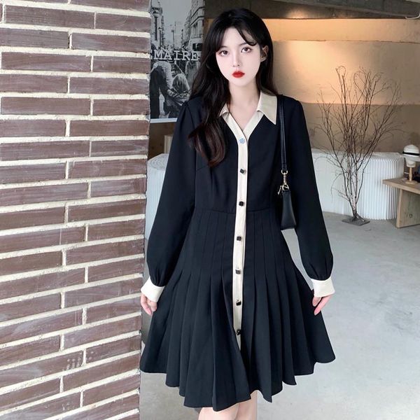 casual dresses 2021 korean elegant shirt dress women loose black long sleeve single breasted clothes female plus size knee length, Black;gray
casual dresses 2021 korean elegant shirt dress women loose black long sleeve single breasted clothes female plus size knee length, Black;gray