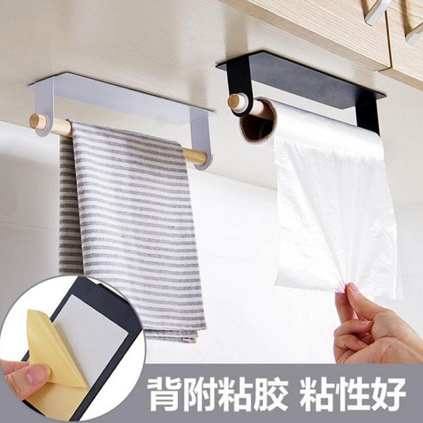 towel racks metal wall hanging holder bathroom wooden rack paper roll plastic film storage kitchen accessories
towel racks metal wall hanging holder bathroom wooden rack paper roll plastic film storage kitchen accessories