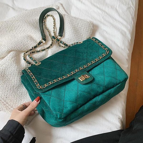 evening bags 2021autumn lady fashion diamond lattice chain flap purses and handbags designergreen suede shoulder crossbody for women
evening bags 2021autumn lady fashion diamond lattice chain flap purses and handbags designergreen suede shoulder crossbody for women