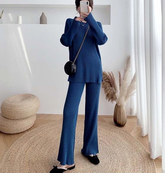 women's two piece pants vintage loose women knitted set long sleeve pullovers & elastic waist sweater autumn winter ladies 2 pieces 202, White
women's two piece pants vintage loose women knitted set long sleeve pullovers & elastic waist sweater autumn winter ladies 2 pieces 202, White