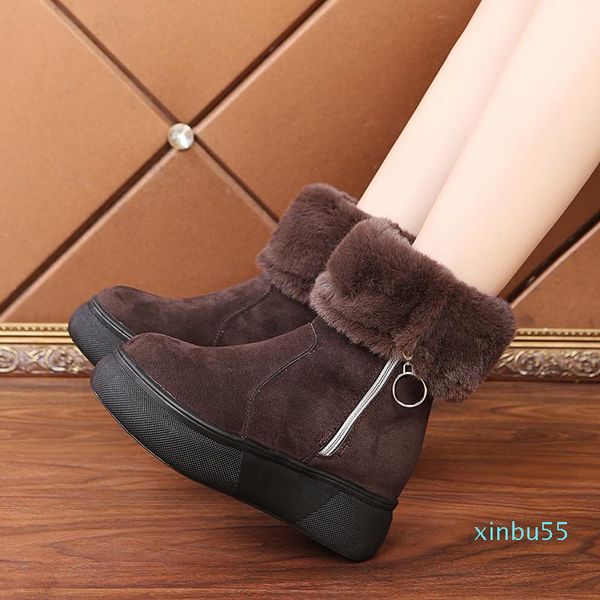 boots snow for women's winter thick-soled increase women cotton lady plus velvet keep warm student mid-tube, Black
boots snow for women's winter thick-soled increase women cotton lady plus velvet keep warm student mid-tube, Black