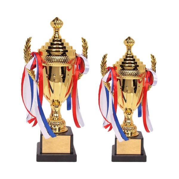 large trophy cup multi-color bows inspiring for sports meeting competitions craft souvenirs party celebrations gifts
large trophy cup multi-color bows inspiring for sports meeting competitions craft souvenirs party celebrations gifts