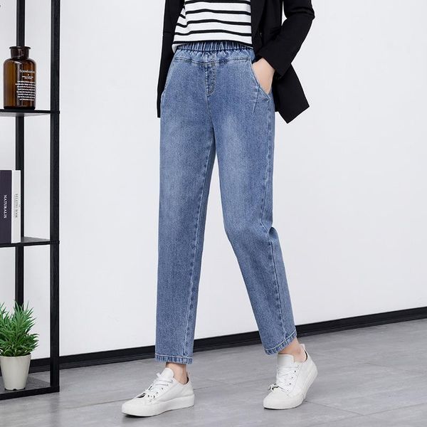women's pants & capris makuluya elastic waist autumn spring denim all-match fashion plus size casual loose trousers ankle-length rgl6, Black;white
women's pants & capris makuluya elastic waist autumn spring denim all-match fashion plus size casual loose trousers ankle-length rgl6, Black;white