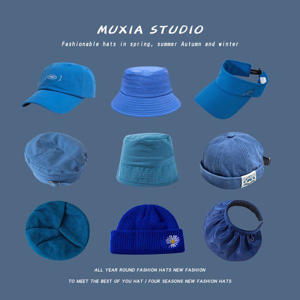 summer version white haze blue hat female spring autumn empty fisherman beret hat
summer version white haze blue hat female spring autumn empty fisherman beret hat