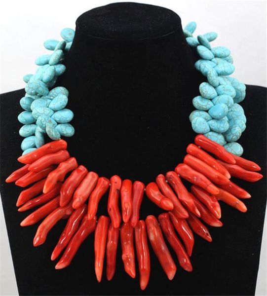chokers habitoo fantastic 19inch multi-layer natural multi-color turquoise baroque red coral choker necklace for women fashion jewelry, Golden;silver
chokers habitoo fantastic 19inch multi-layer natural multi-color turquoise baroque red coral choker necklace for women fashion jewelry, Golden;silver