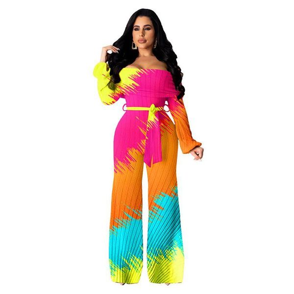 women's jumpsuits & rompers women wide leg rainbow print casual off shoulder backless loose bodysuit long sleeve sashes overalls, Black;white
women's jumpsuits & rompers women wide leg rainbow print casual off shoulder backless loose bodysuit long sleeve sashes overalls, Black;white