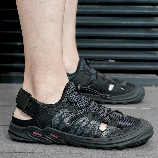 sandals 2021 summer river shoes men's breathable casual wading tide trend wild wear hiking, Black
sandals 2021 summer river shoes men's breathable casual wading tide trend wild wear hiking, Black