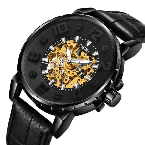brand oubaoer mechanical watches earrings coal satin leather band automatic watch self-wind black gold skeleton man sports clock, Slivery;brown
brand oubaoer mechanical watches earrings coal satin leather band automatic watch self-wind black gold skeleton man sports clock, Slivery;brown