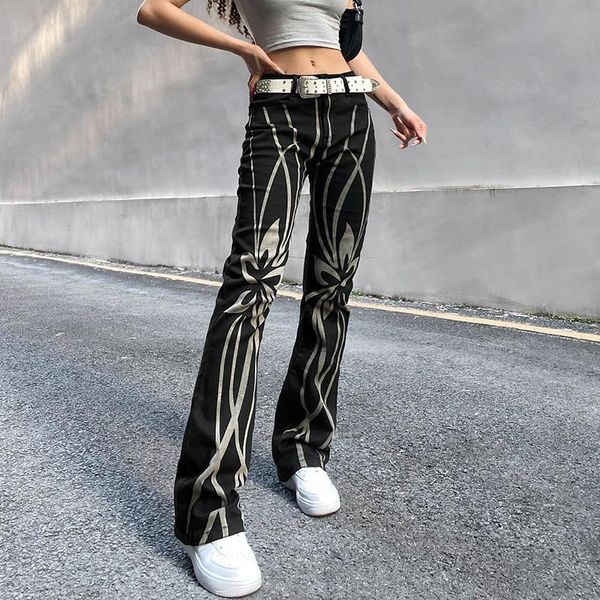 women's jeans women gothic punk streetwear print florals straight leg denim pants mid waist y2k trousers black mom vintage, Blue
women's jeans women gothic punk streetwear print florals straight leg denim pants mid waist y2k trousers black mom vintage, Blue