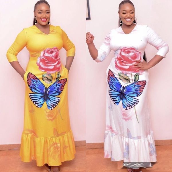 casual dresses dashiki autumn summer v-neck plus size long ladies traditional african clothing fairy es for women ycgs, Black;gray
casual dresses dashiki autumn summer v-neck plus size long ladies traditional african clothing fairy es for women ycgs, Black;gray