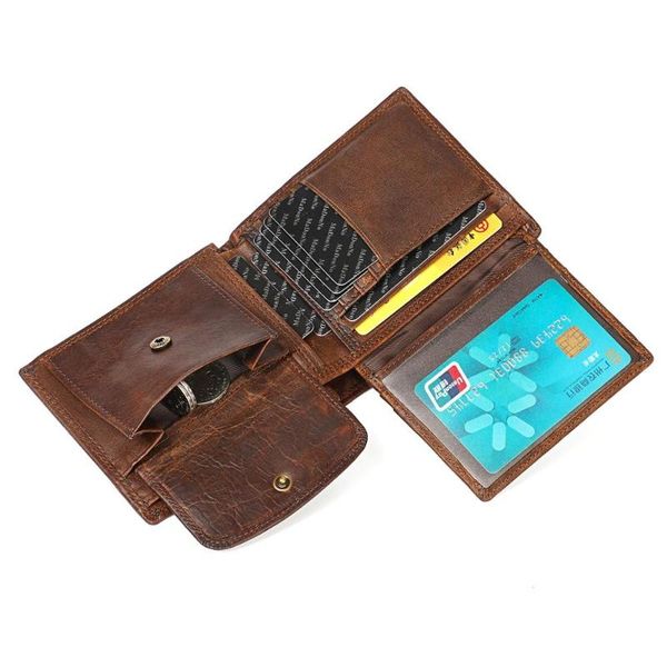 wallets vintage men's short wallet men genuine leather clutch purses crazy horse real multi-card bit retro card holder, Red;black
wallets vintage men's short wallet men genuine leather clutch purses crazy horse real multi-card bit retro card holder, Red;black