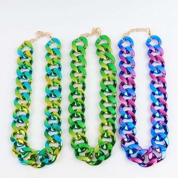 chains acrylic plastic transparent necklace, suitable for men and women, collar with large pendant, fashion jewelry, punk rock, Silver
chains acrylic plastic transparent necklace, suitable for men and women, collar with large pendant, fashion jewelry, punk rock, Silver