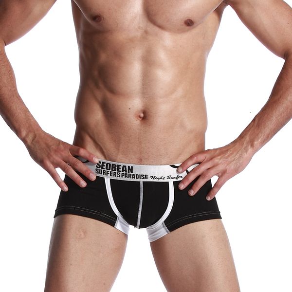 hipping men's underwear seobean male boxers cotton slim low-waist hip bag small trunk, Black;white
hipping men's underwear seobean male boxers cotton slim low-waist hip bag small trunk, Black;white