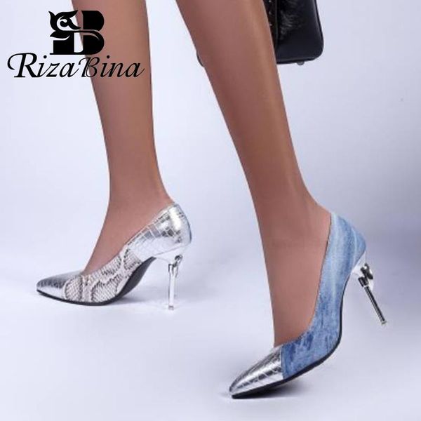 dress shoes rizabina plus size 32-48 women pumps design serpentine pointed toe fashion thin heels patchwork footwear, Black
dress shoes rizabina plus size 32-48 women pumps design serpentine pointed toe fashion thin heels patchwork footwear, Black