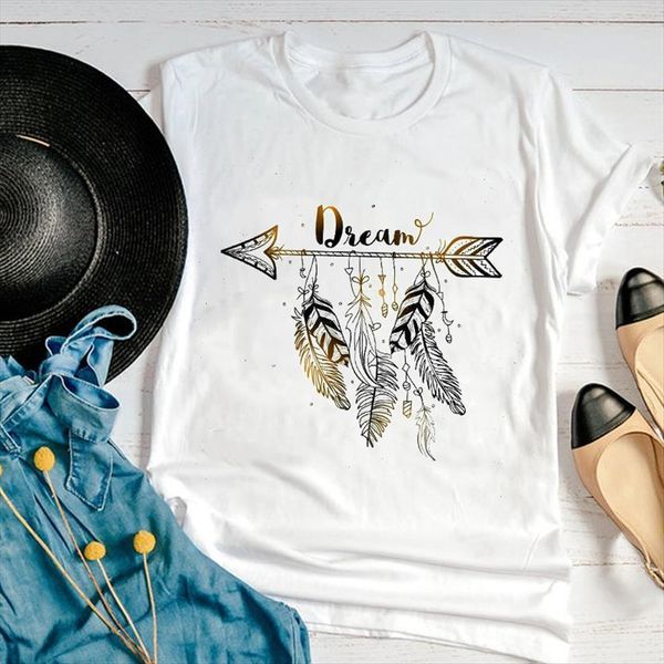 graphic feather vintage cute summer womens t shirts trend casual fashion 90s print female clothes tees shirt, White
graphic feather vintage cute summer womens t shirts trend casual fashion 90s print female clothes tees shirt, White