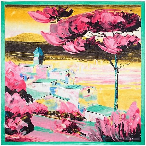 scarves women silk scarf 90x90cm bandana sweet neckerchief oil painting art lady hijab outdoor wraps and shawls travel pareo beach, Blue;gray
scarves women silk scarf 90x90cm bandana sweet neckerchief oil painting art lady hijab outdoor wraps and shawls travel pareo beach, Blue;gray