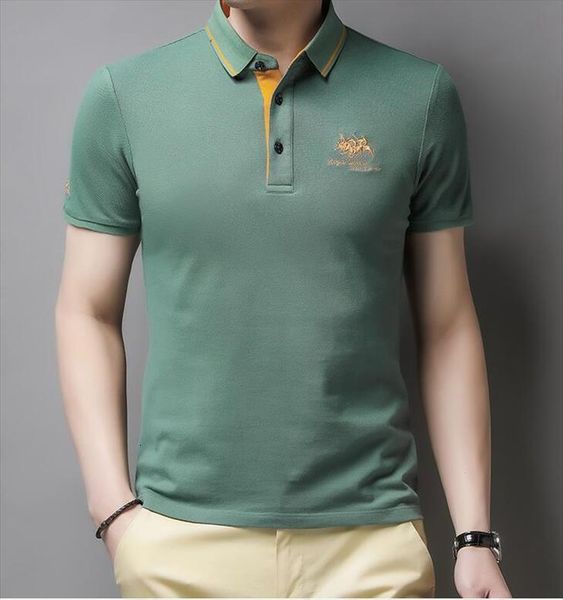 short sleeve mens polo shirts casual horse embroidery brand fashion lapel male 4xl, White;black
short sleeve mens polo shirts casual horse embroidery brand fashion lapel male 4xl, White;black