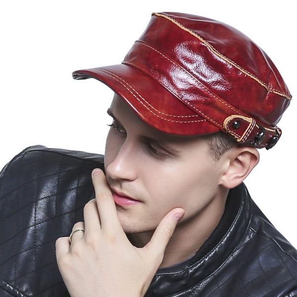 visors genuine leather visor hat men's spring autumn winter thin casual flat cap sheepskin fashion leisure youth male caps h6948, Blue;gray
visors genuine leather visor hat men's spring autumn winter thin casual flat cap sheepskin fashion leisure youth male caps h6948, Blue;gray