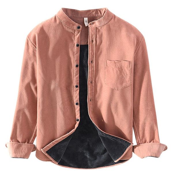 men's casual shirts 100% cotton corduroy with velvet lined thick shirt men winter slim fit flannel jacket male coat button down stand n, White;black
men's casual shirts 100% cotton corduroy with velvet lined thick shirt men winter slim fit flannel jacket male coat button down stand n, White;black