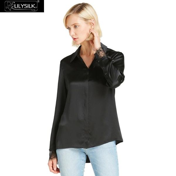 women's blouses & shirts lilysilk silk shirt basic lace 22mm ladies clearance sale, White
women's blouses & shirts lilysilk silk shirt basic lace 22mm ladies clearance sale, White