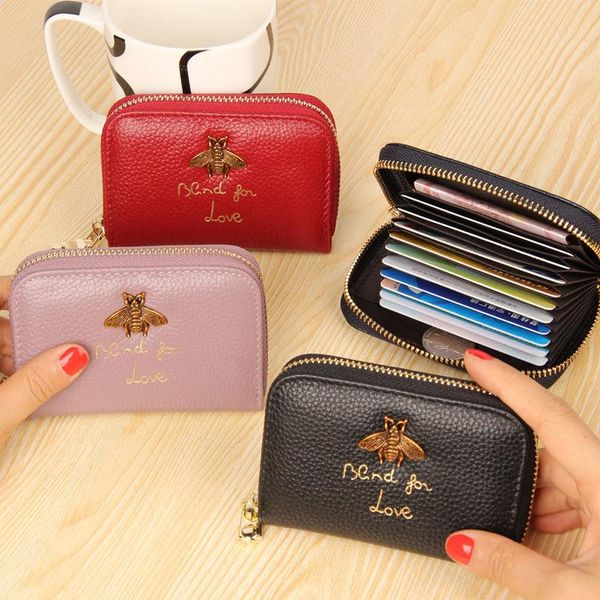 card holders genuine leather women's zipper wallet small change purse for female short wallets with woman, Brown;gray
card holders genuine leather women's zipper wallet small change purse for female short wallets with woman, Brown;gray