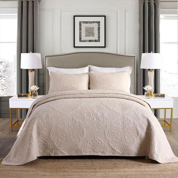 comforters & sets chausub quality solid embroidery quilt set 3pcs washed cotton quilts bedspread bed covers king size coverlet quilted blank
comforters & sets chausub quality solid embroidery quilt set 3pcs washed cotton quilts bedspread bed covers king size coverlet quilted blank