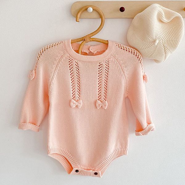infant baby girls bowknot knit rompers clothing autumn winter kids girl long sleeve clothes 210429, Blue
infant baby girls bowknot knit rompers clothing autumn winter kids girl long sleeve clothes 210429, Blue