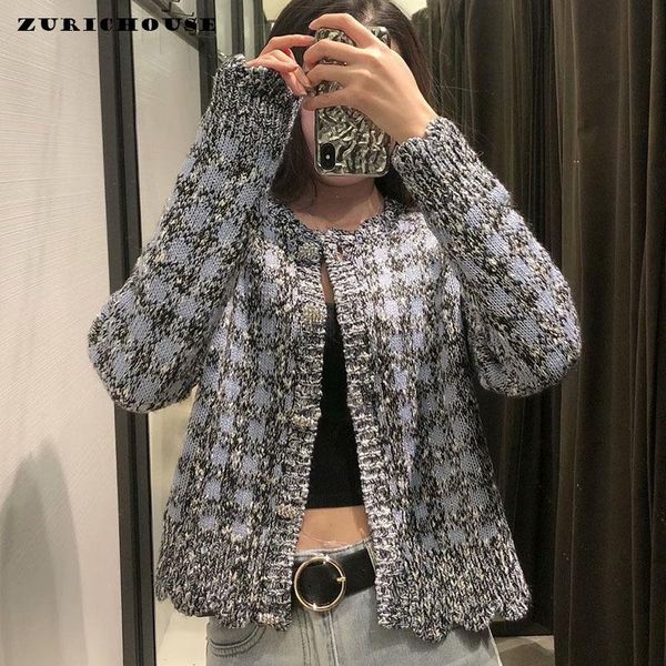 women's knits & tees zurichouse plaid knit cardigan coat women spring long sleeve fashion diamond button design sweater outwear chic to, White
women's knits & tees zurichouse plaid knit cardigan coat women spring long sleeve fashion diamond button design sweater outwear chic to, White
